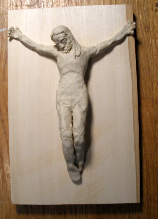 crucifix plastiline mockup